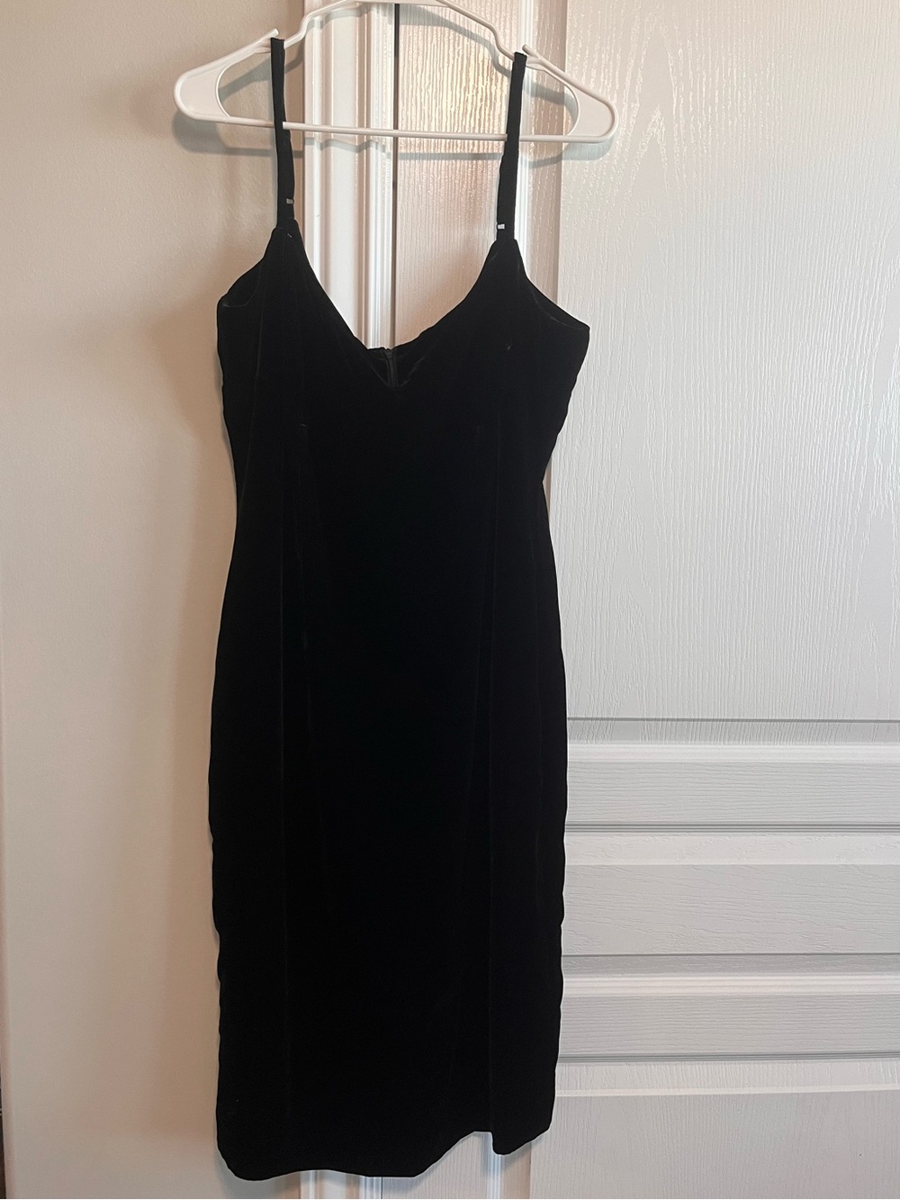 NWT Suzanne Somers vintage black velvet slip minidress cocktail bodycon silk